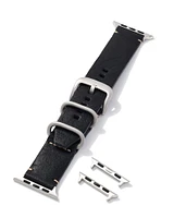 Grey Leather Watch Band Birch