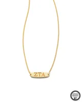 Zeta Tau Alpha Pendant Necklace in 18k Gold Vermeil