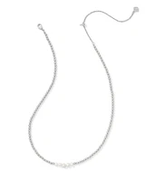 Eve Silver Beaded Strand Necklace in Freshwater Cultured Pearl