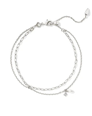 Eve Silver Multi Strand Bracelet in Freshwater Cultured Pearl