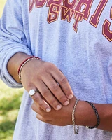 Curb Chain Bracelet Oxidized Sterling Silver