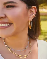 Adeline Hoop Earrings in Silver