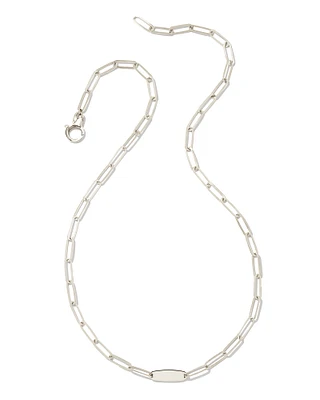 Marlee Paperclip Chain Necklace in Sterling Silver