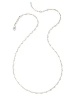 Twisted Link Chain Necklace in Sterling Silver