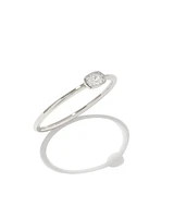 Marisa 14k Gold Oval Solitaire Band Ring Diamond