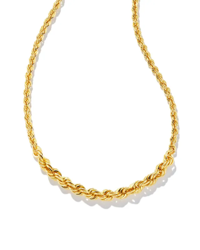Kendra Scott Grayson Herringbone Multistrand Necklace Gold Light Burgu –  Fabtique Clothing