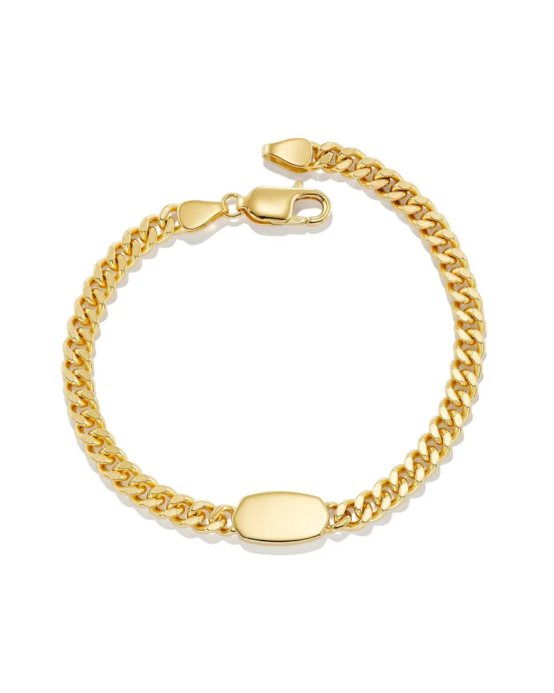 Elaina Curb Chain Bracelet 18k Gold Vermeil