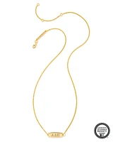 Alpha Delta Pi Pendant Necklace in 18k Gold Vermeil