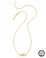 Alpha Epsilon Phi Pendant Necklace in 18k Gold Vermeil