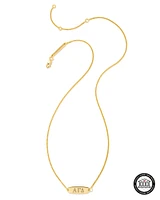 Alpha Gamma Delta Pendant Necklace in 18k Gold Vermeil