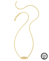 Alpha Kappa Delta Phi Pendant Necklace in 18k Gold Vermeil