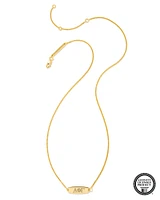 Alpha Phi Gamma Pendant Necklace in 18k Gold Vermeil