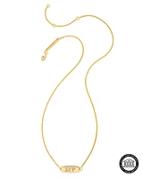 Sigma Gamma Rho Pendant Necklace in 18k Gold Vermeil