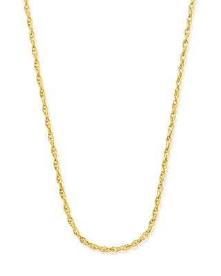 Delicate Rope Chain Necklace in 18k Gold Vermeil