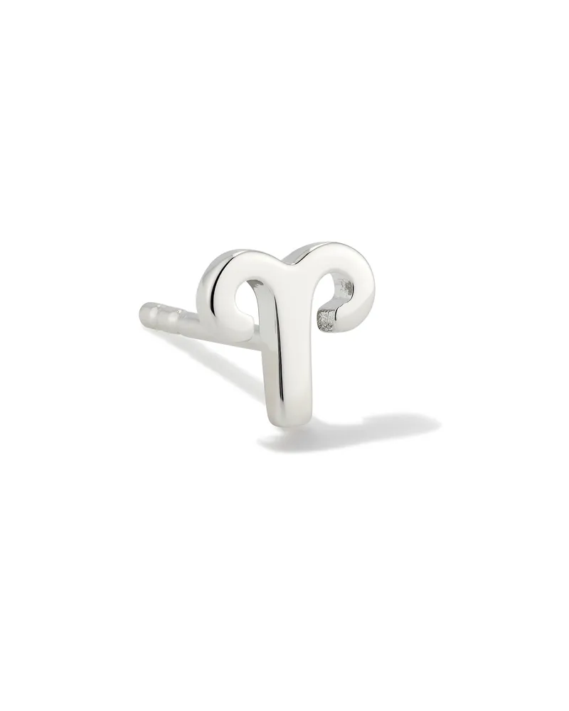 Aries Single Stud Earring in Sterling Silver