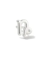 Capricorn Single Stud Earring in Sterling Silver