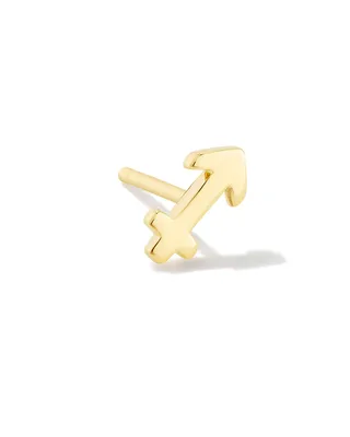 Sagittarius Single Stud Earring in 18k Gold Vermeil