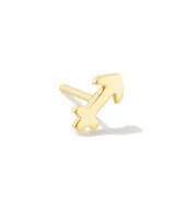 Sagittarius Single Stud Earring 18k Gold Vermeil