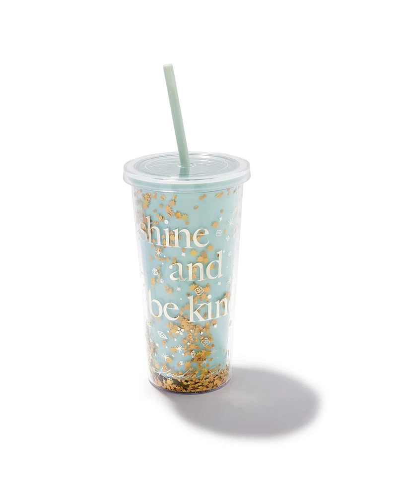 Straw Tumbler in Shine & Be Kind