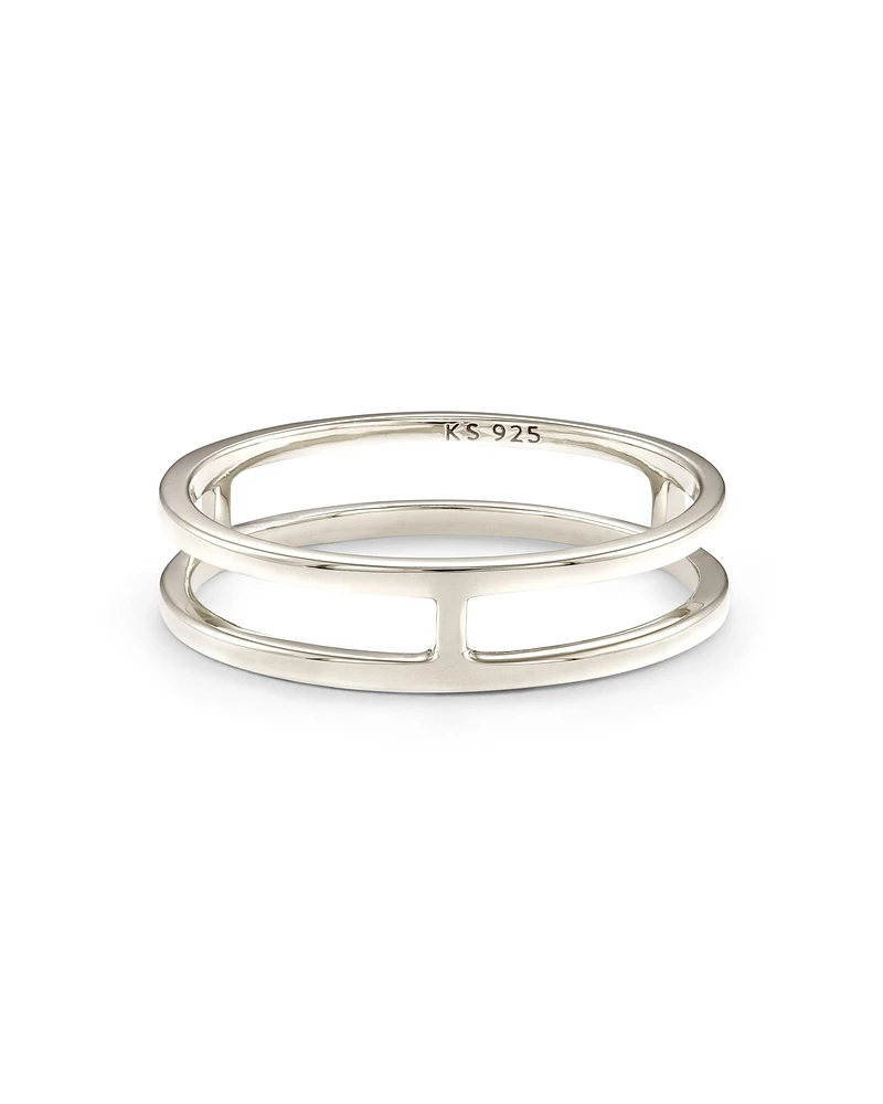 Bennett Double Band Ring 18k Yellow Gold Vermeil