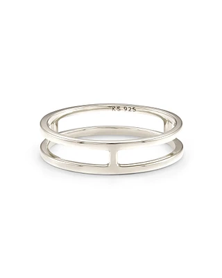 Bennett Double Band Ring 18k Yellow Gold Vermeil