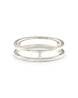 Bennett Double Band Ring 18k Yellow Gold Vermeil