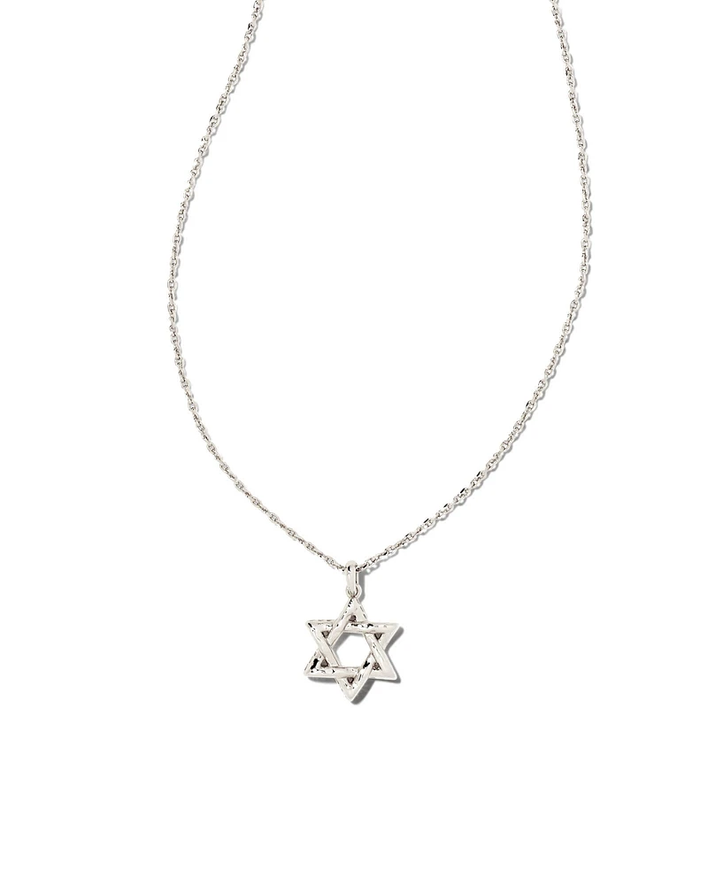 Star of David Pendant Necklace Gold