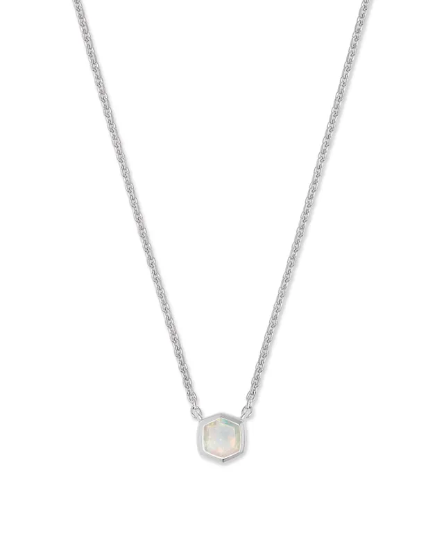 Elisa Gold Pendant Necklace in Dichroic Glass | Kendra Scott