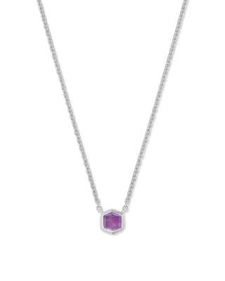 Davie Sterling Silver Pendant Necklace in Amethyst