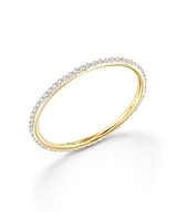 Angelina 14k Yellow Gold Band Ring White Diamond