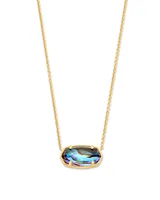 Elisa 18k Gold Vermeil Pendant Necklace in Abalone