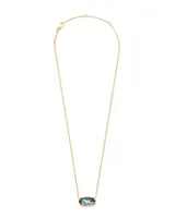 Elisa 18k Gold Vermeil Pendant Necklace in Abalone