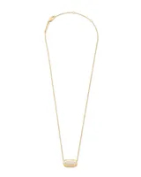 Elisa 18k Gold Vermeil Pendant Necklace in Iridescent Drusy