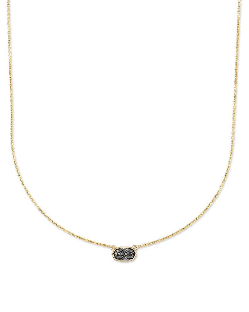Michelle 14k Yellow Gold Pendant Necklace in White Diamond | Kendra Scott