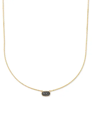 Marisa 14k Yellow Gold Pendant Necklace in Black Diamond