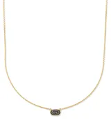 Marisa 14k Yellow Gold Pendant Necklace in Black Diamond