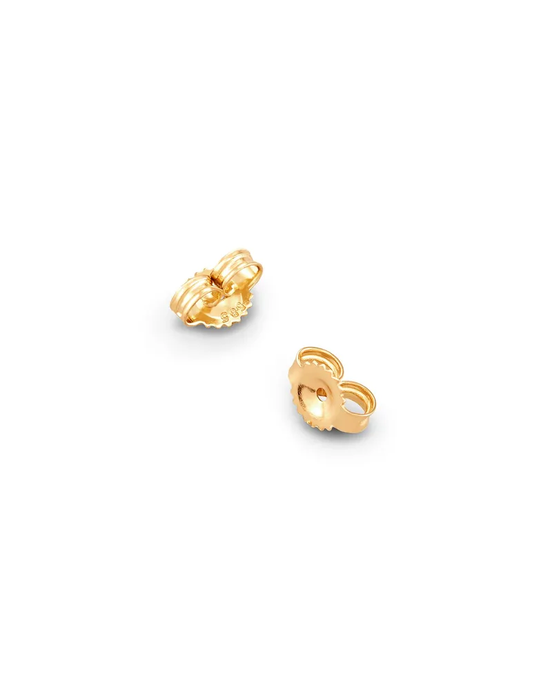 Marisa 14k Yellow Gold Stud Earrings in Black Diamond