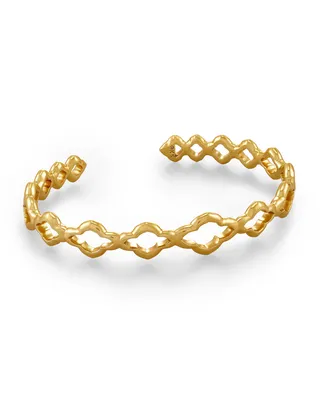 Abbie Cuff Bracelet in Vintage Gold