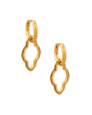 Abbie Convertible Huggie Earrings in Vintage Gold