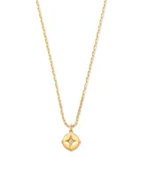 Adanna 18k Yellow Gold Vermeil Pendant Necklace in White Diamond