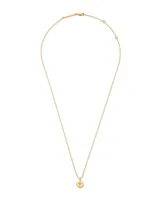 Adanna 18k Yellow Gold Vermeil Pendant Necklace in White Diamond