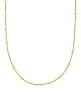 Roll Bar Chain Necklace in Mixed Metal