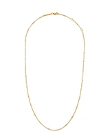 Roll Bar Chain Necklace in 18k Yellow Gold Vermeil