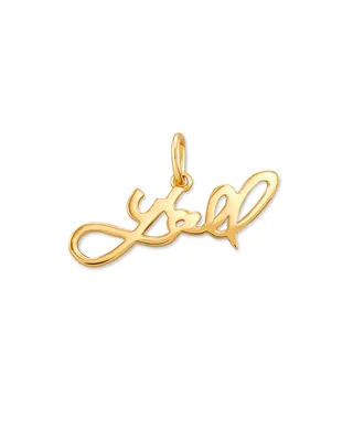 Y'all Charm in 18k Yellow Gold Vermeil