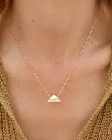 Folds of Honor Pendant Necklace in Gold