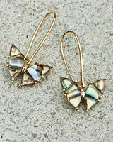 Blair Gold Butterfly Drop Earrings in Abalone