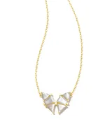 Blair Gold Butterfly Pendant Necklace in Ivory Mother-of-Pearl