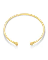 Grayson Gold Cuff Bracelet White Crystal