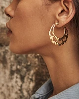 Shiva Hoop Earrings in Gold