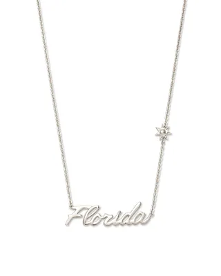Florida Pendant Necklace in Sterling Silver